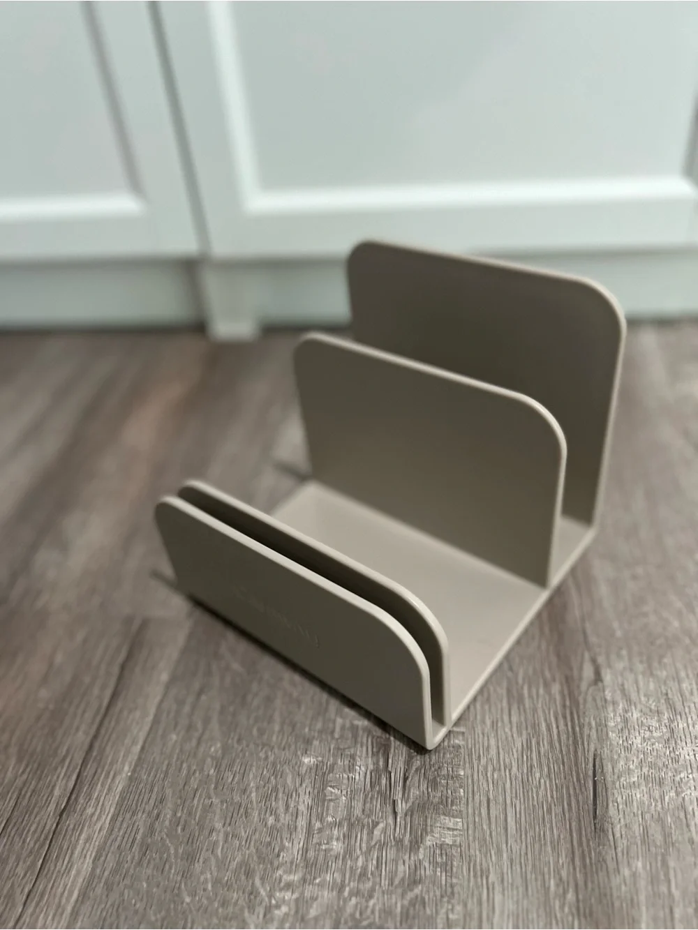 Caraway Bakeware Organizer Rack Cream Beige Single Piece Baking Pan Holder